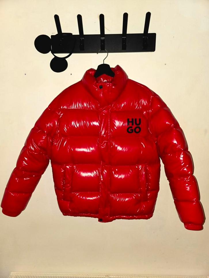 HUGO Jas, Kleding | Heren, Jassen | Winter, Zo goed als nieuw, Maat 48/50 (M), Rood, Ophalen of Verzenden