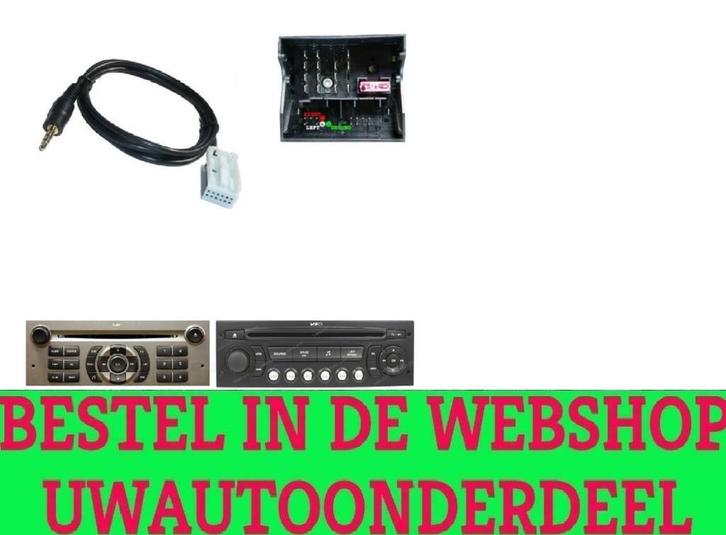 Peugeot Aux Kabel Adapter 207 307 308 407 607 RD4, Auto diversen, Tuning en Styling, Verzenden