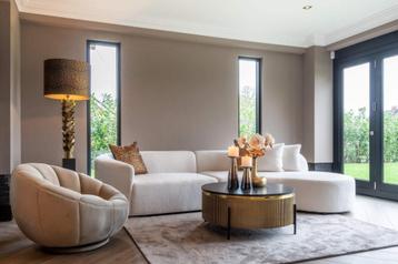 NIEUWE LUXE DESIGN BANK Furry Sand TOPKWALITEIT beschikbaar voor biedingen