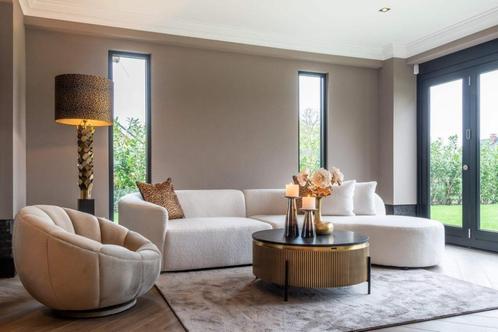 NIEUWE LUXE DESIGN BANK Furry Sand TOPKWALITEIT, Huis en Inrichting, Zetels | Complete zithoeken, Nieuw, Stof, Ophalen