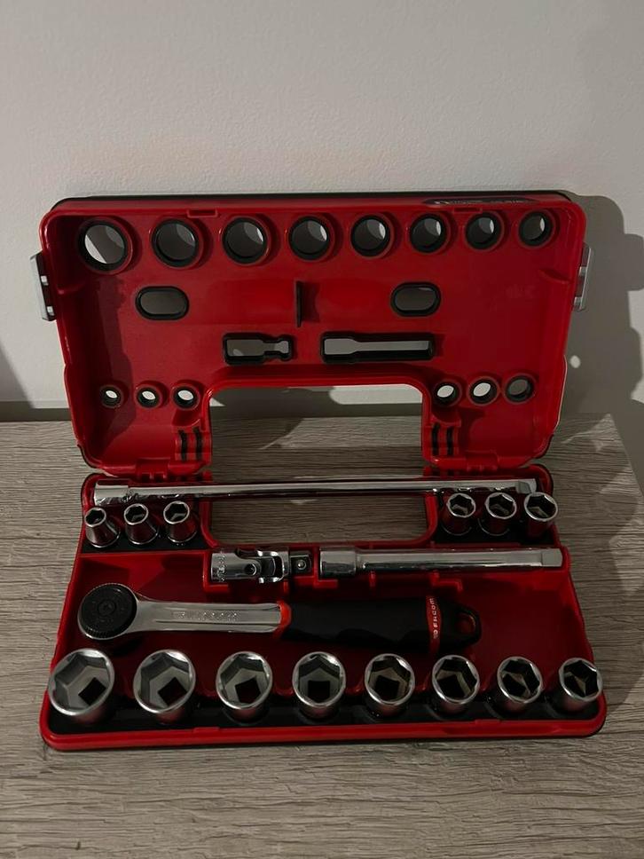 Facom doppenset 3/8” - 18 stuks - Nieuw, Doe-het-zelf en Bouw, Gereedschapskisten, Nieuw, Ophalen