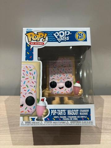 Funko Pop! Pop-Tarts Mascot Strawberry Milkshake #251 beschikbaar voor biedingen