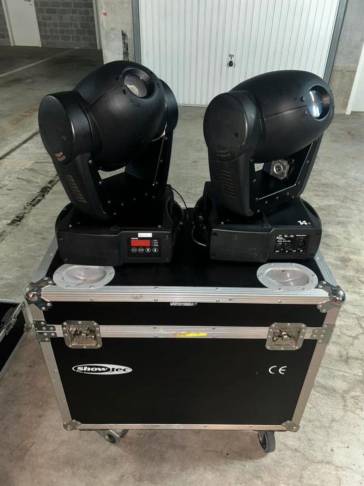 4x Martin Mac 250 in flightcase, Muziek en Instrumenten, Licht en Laser, Gebruikt, Licht, Ophalen