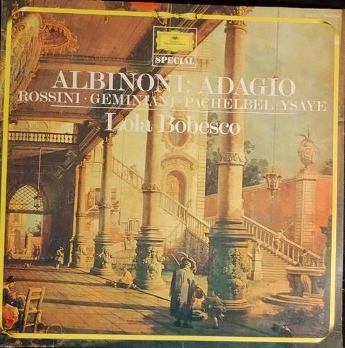 Albinoni: Adagio en andere Lola Bobesco LP, Cd's en Dvd's, Vinyl | Klassiek, Gebruikt, Middeleeuwen en Renaissance, Kamermuziek