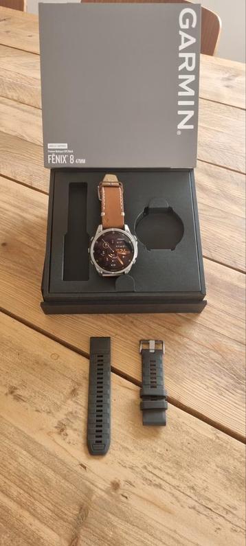 Garmin Fenix 8-47mm Amoled/Sapphire amper 6maand oud beschikbaar voor biedingen