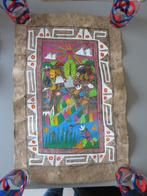 grote Amate Mexicaanse volkskunst boomschors Oogstfeest, Antiek en Kunst, Verzenden