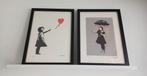 BANKSY twee NIEUWE genummerde litho's met certificaat, Antiek en Kunst, Kunst | Schilderijen | Modern, Ophalen of Verzenden
