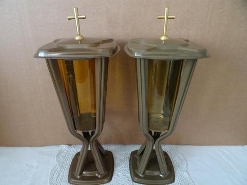 Lamp uit kerk 2x kerklamp 1960 lantaarn 38cm ook los te koop, Verzamelen, Religie, Nieuw, Christendom | Katholiek, Overige typen