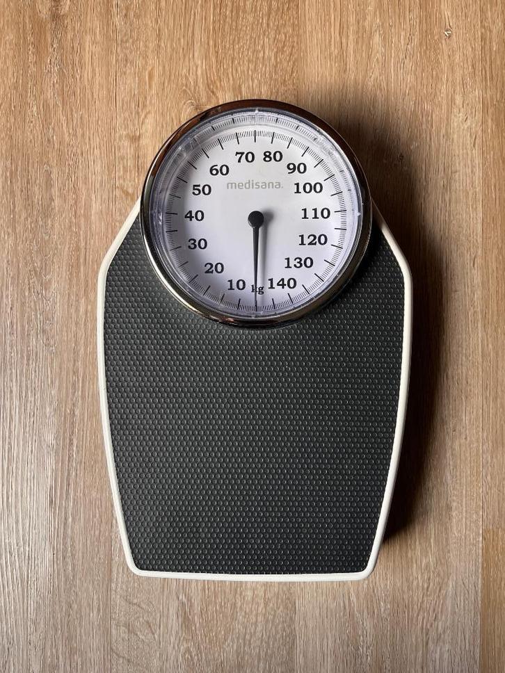 Medisana PSD analoge weegschaal, Elektronische apparatuur, Weegschalen, Zo goed als nieuw, Analoog, Personenweegschaal, 500 gram of grover