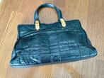 Élégant sac à main noir pour femme en cuir véritable, Handtassen en Accessoires, Tassen | Damestassen, Ophalen, Zo goed als nieuw