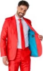 Suitmeister - Casual Effen Gekleurd - Rood - Carnaval, Vêtements | Hommes, Costumes de carnaval & Vêtements de fête, Vêtements