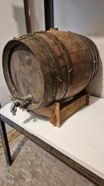 eiken porto-vat 25 liter met inox kraan, Huis en Inrichting, Ophalen, Gebruikt