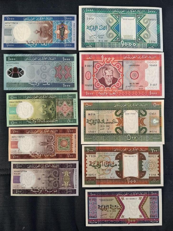 Mauritanië SET 10 verschillende stuks !  - UNC - PROMO!, Postzegels en Munten, Bankbiljetten | Afrika, Setje, Overige landen, Ophalen of Verzenden