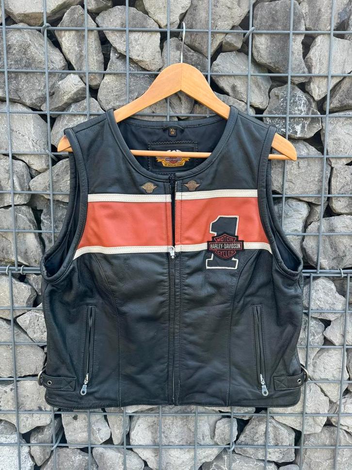 Harley Davidson lederen dames gilet XL, Motoren, Kleding | Motorkleding, Jas | leer, Dames, Tweedehands, Ophalen of Verzenden