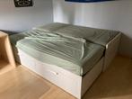 IKEA wit bed met 2 lades, Huis en Inrichting, Ophalen, Overige materialen, Gebruikt, Eenpersoons