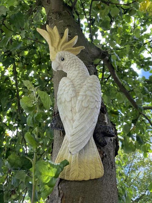 tuinbeeld kaketoe, Tuin en Terras, Tuinbeelden, Nieuw, Dierenbeeld, Verzenden