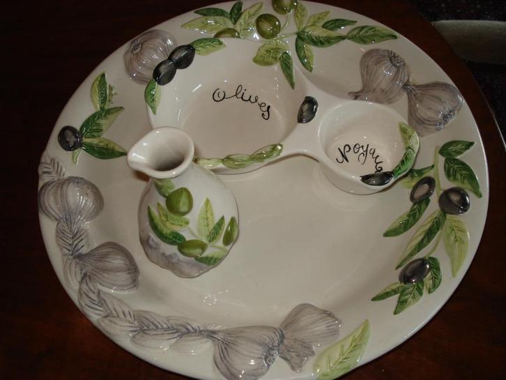 3 delig Olijven setje, Huis en Inrichting, Keuken | Servies, Nieuw, Ophalen of Verzenden