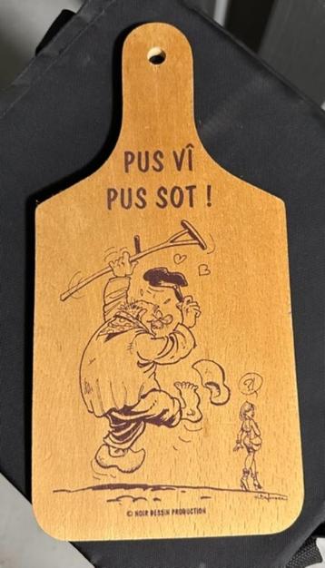 Planche à découper "Pus vî pus sot !", Enlèvement, Comme neuf