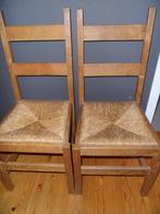 2 eiken stoelen, Ophalen, Twee, Bruin, Zo goed als nieuw