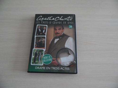 DRAMA IN DRIE BEDRIJVEN AGATHA CHRISTIE DE MEESTERWERKEN, Cd's en Dvd's, Dvd's | Tv en Series, Zo goed als nieuw, Overige genres