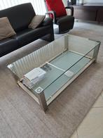 Glazen salontafel, Ophalen, Modern - minimalistisch, 100 tot 150 cm, 50 tot 100 cm