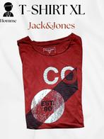Jack & Jones rood XL „CORE” T-shirt - 2e hands, in goede sta, Kleding | Heren, T-shirts, Maat 56/58 (XL), Ophalen of Verzenden