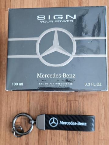 MERCEDES EAU DE PARFUM -GESLOTEN VERPAKKING & SLEUTELHANGER  beschikbaar voor biedingen