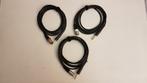 XLR male naar gebalanceerde jack - 3 identieke kabels, 3m, Comme neuf, Enlèvement ou Envoi, Appareillage