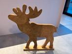 Houten rendier decoratie, Ophalen, Zo goed als nieuw