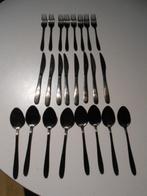 24-delig bestek 3 x 8 lepel vork mes, Vaatwasserbestendig, Gebruikt, Ophalen of Verzenden, Inox of Chroom