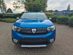Dacia sandero Stepway 0.9*bj 2017 *025dkm*Navi*AC*GARANTIE !, 5 places, Carnet d'entretien, Tissu, Bleu