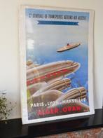 Grande affiche publicitaire plastifiée d'Air Algérie, Collections, Comme neuf, Enlèvement ou Envoi, Panneau publicitaire