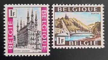 België: OBP 1480/81 ** Toeristische uitgifte 1968.