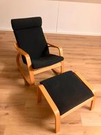 Ikea schommelstoel + voetenbank, Huis en Inrichting, Fauteuils, Ophalen, Zo goed als nieuw