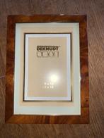 Deknudt cadre bois massif motif acajou photo 9x13cm 15x18, Maison & Meubles, Moins de 50 cm, Utilisé, Bois, Moins de 50 cm