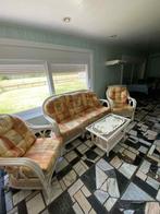 3-delige salon met kussens in perfecte staat, Huis en Inrichting, Ophalen, Zo goed als nieuw, Vierpersoons of meer, Rechte bank