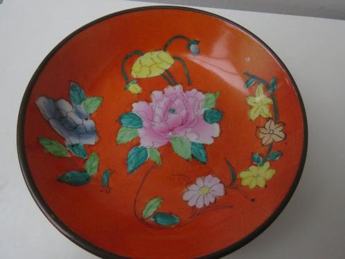 Bol en laiton en porcelaine Vintage Asianware, Antiquités & Art, Curiosités & Brocante, Enlèvement ou Envoi