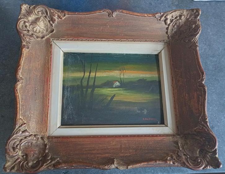 Schilderij André Deman Landschap 1925-2002 !!!, Antiek en Kunst, Kunst | Schilderijen | Klassiek, Ophalen