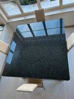 Jasberg granieten tafel 135cm / 150cm - 3cm dik, Gebruikt, Ophalen