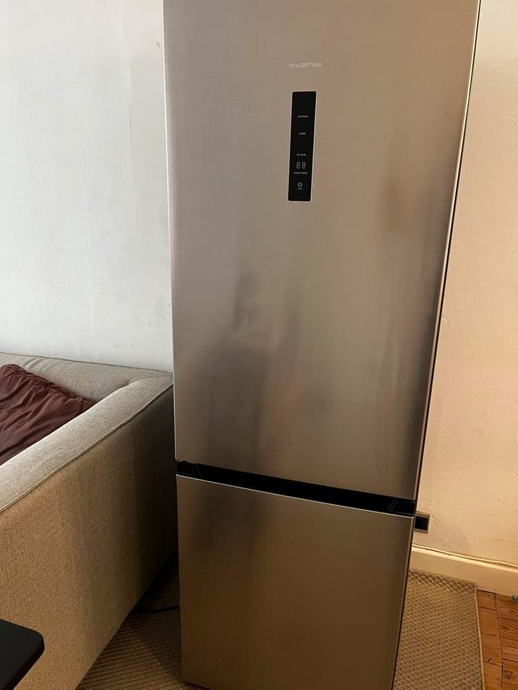 Koelkast met aparte vriezer Inventum JVL2600 inox, Elektronische apparatuur, Koelkasten en IJskasten, Gebruikt, Met aparte vriezer