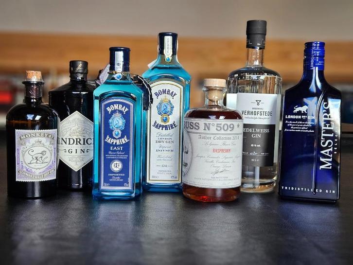 Gin Monkey, Hendrick's, Buss, Verhofstede,..., Verzamelen, Wijnen, Nieuw, Overige typen, Vol, Ophalen of Verzenden
