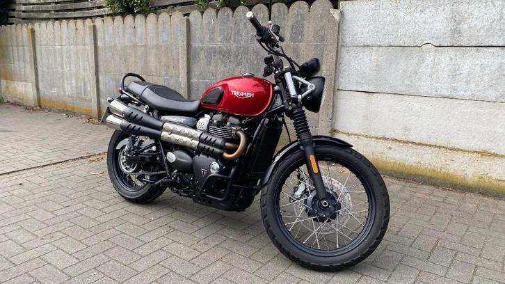 Street scrambler, Motoren, Motoren | Triumph, Particulier, Naked bike, meer dan 35 kW, 2 cilinders, Motorrijbewijs A, ABS, Handvatverwarming