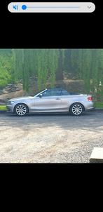 bmw serie 1 cabriolet, Auto's, BMW, Zwart, 4 cilinders, Cabriolet, Leder
