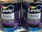 3/4 L Levis Duol zwarte lakverf, Doe-het-zelf en Bouw, Verf, Beits en Lak, Zwart, Nieuw, Ophalen of Verzenden, Lak