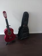 Guitare + housse + support, Musique & Instruments, Enlèvement, Utilisé, Guitare classique ou espagnole, Avec valise