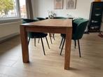 Eettafel teak hout (200x90), Ophalen, Gebruikt, Vijf personen of meer, 150 tot 200 cm