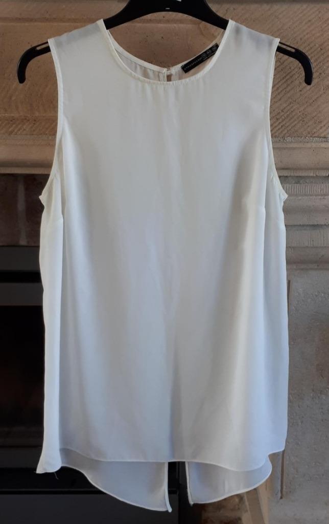 Atmosphere - Top - wit - maat 38 - € 2.50, Kleding | Dames, Topjes, Gedragen, Maat 38/40 (M), Wit, Zonder mouw, Verzenden