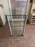glazen bijzet tafel, Ophalen of Verzenden, Zo goed als nieuw