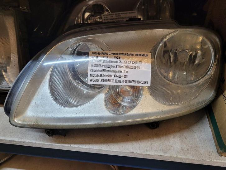 vw caddy koplampen, Auto-onderdelen, Verlichting, Gebruikt, Ophalen of Verzenden