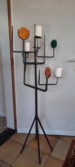 Grote smeedijzeren kandelaar, Antiek en Kunst, Ophalen